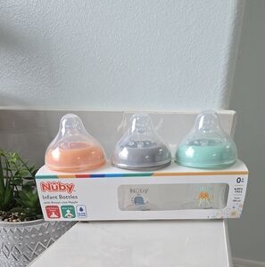 Nuby Infant Bottles with Breast-Like Nipples